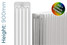 DQ-MD5-900-TH - DQ Modus 5 Column Horizontal Radiator H900mm x W1864mm DQ-MD5-900-TH - DQ Modus 5 Column Horizontal Radiator H900mm x W1864mm